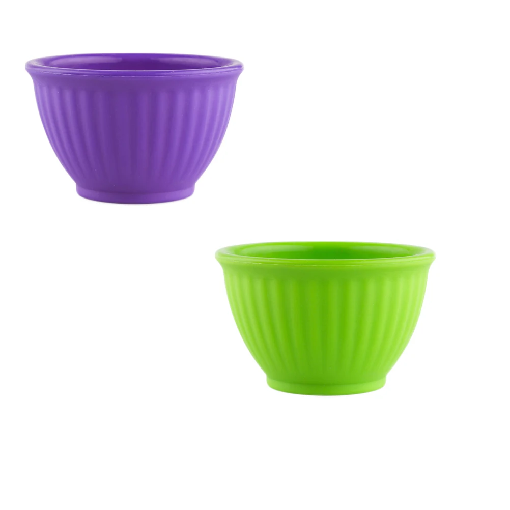 

Silicone Facial Mask Bowl Shockproof Odorless Mixing Prep Measuring Home DIY Beauty Tool Safe Skin Friendly Non Slip Design