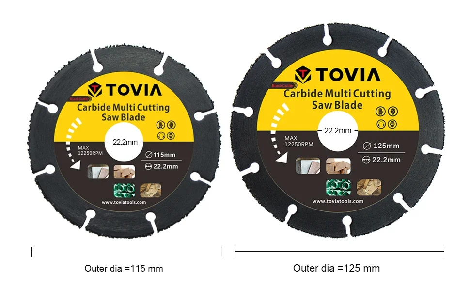 SCIMAKER 115 مللي متر/125 مللي متر شفرات منشار كربيد قرص قطع الخشب قطع منشار الخشب القرص متعدد المهام قاطع خشب زاوية طاحونة للخشب