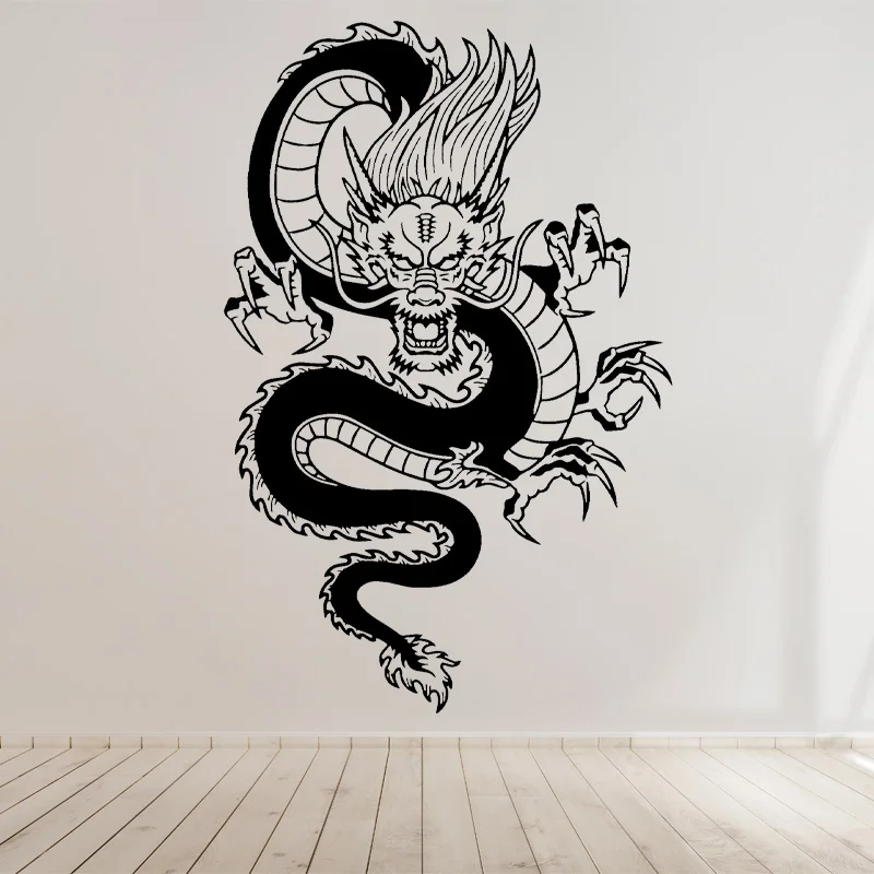 

Chinese Dragon Wall Sticker Vinyl Home Decor For Living Room Bedroom Wall Decals Chinese Style Decoration Murals Wallpaper 4562