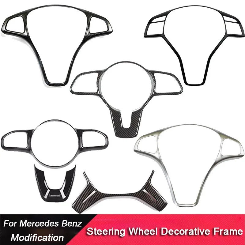 

For Mercedes Benz A W176 B W246 C W204 E W212 W207 GLK X204 GLA W156 CLA W117 CLS W218 Steering Wheel Frame Center Cover Panel