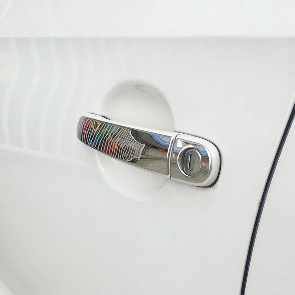 8Pcs/Lot Fit For Volkswagen VW Jetta MK6 POLO 9N Tiguan Touran Bora Seat Stainless steel Door handle cover view 4