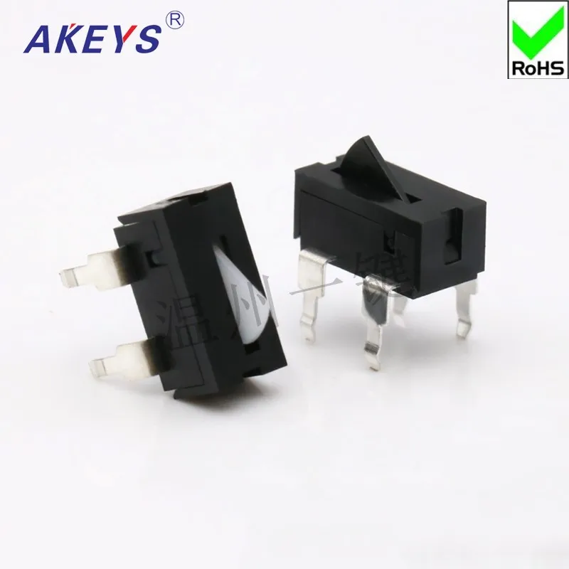 10pcs KFC-V-105C-2W four-foot straight plug limit switch micro-action reset game stroke detection switch wide foot