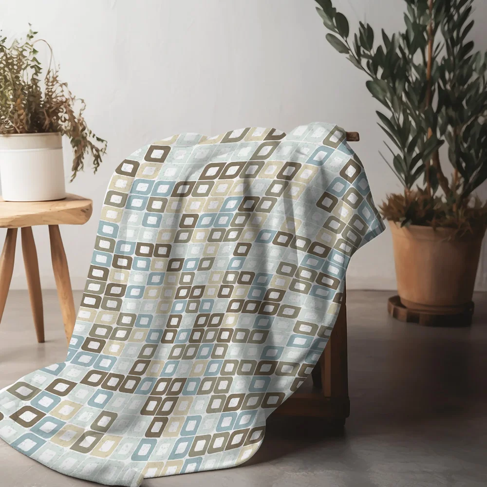 هندسية مبطن رمي بطانية أريكة غطاء سرير وسادة الزخرفية لينة الدافئة المفرش الفراش لغرفة المعيشة غرفة نوم