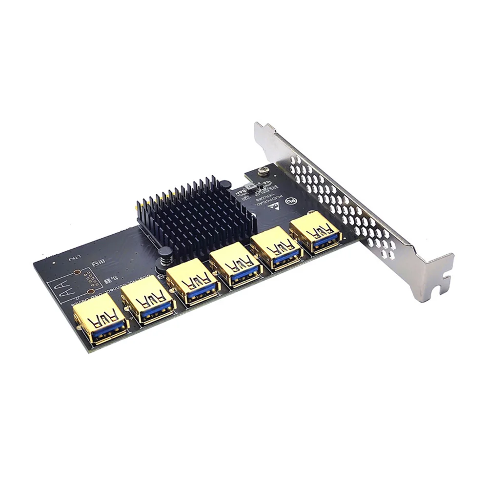 Pci Express Multiplier Pcie 1X to 4/5/6 USB 3.0 Expansion Card Pcie 1 to 4 Hub Riser 009S Pci Express X16 for BTC Mining