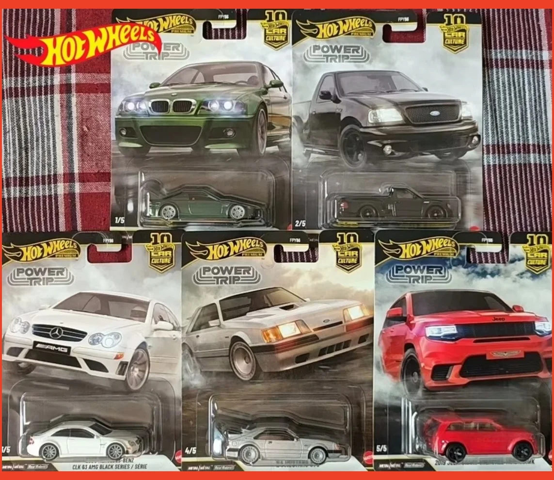 

Коллекционная модель автомобиля Hot Wheels Premium BMW M3 Car Culture Power Trip Series, масштаб 1/64, металлическая литая машинка Real Riders, Fpy86