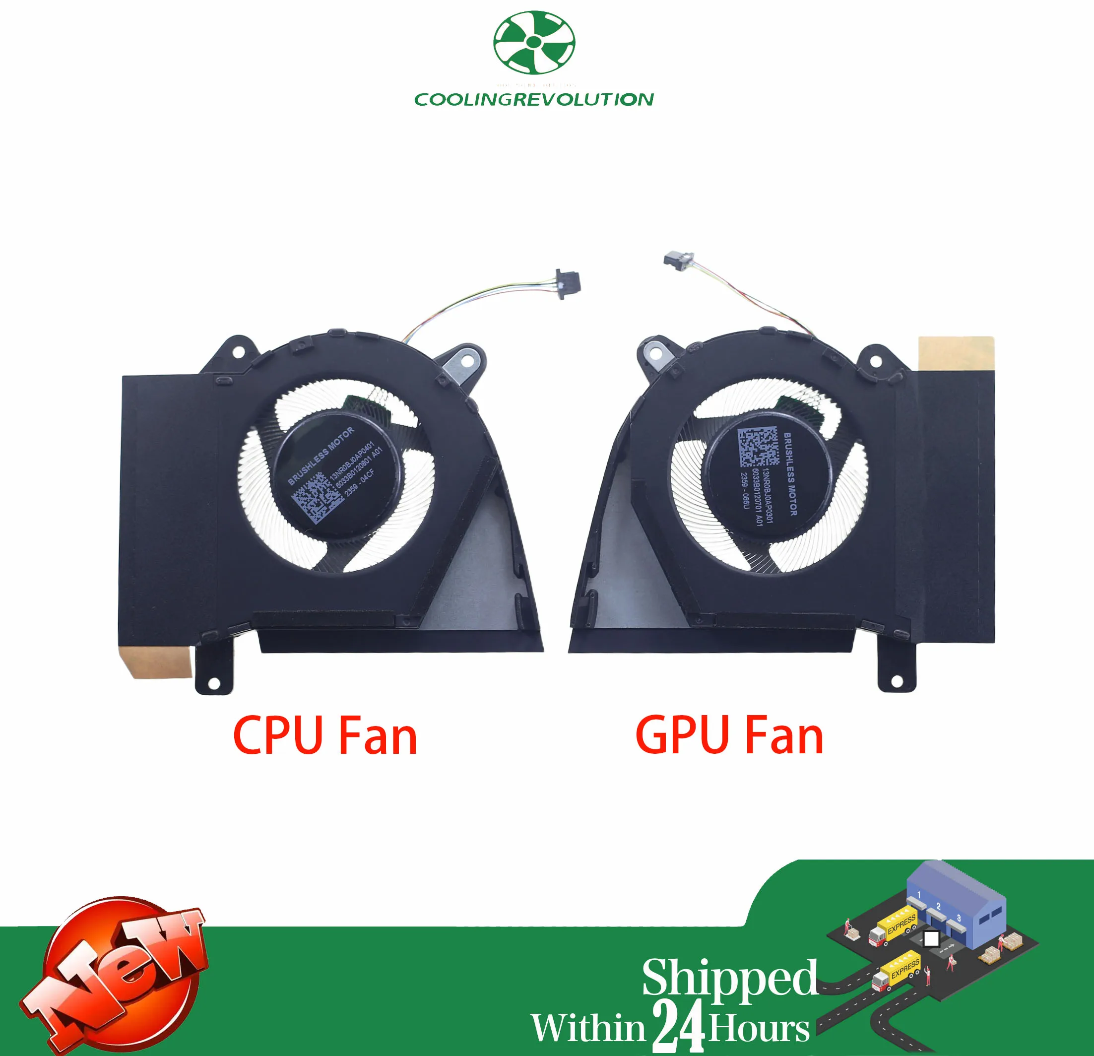 Laptop CPU GPU Cooling Fan For ASUS ROG Zephyrus G14 2022 GA402R GA402RJ GA402RK 13NR09U0AP0901 13NR09U0AP1001