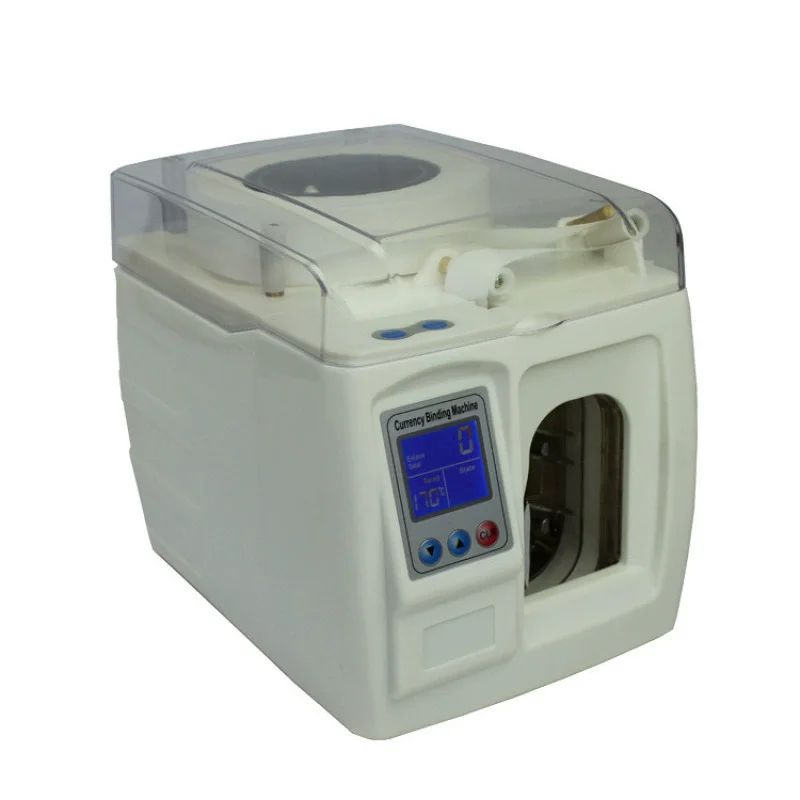 

30MM Automatic Banknote Bundling Machine Currency Strapping Machine Small Money Bill Wrapper 220V/ 110V