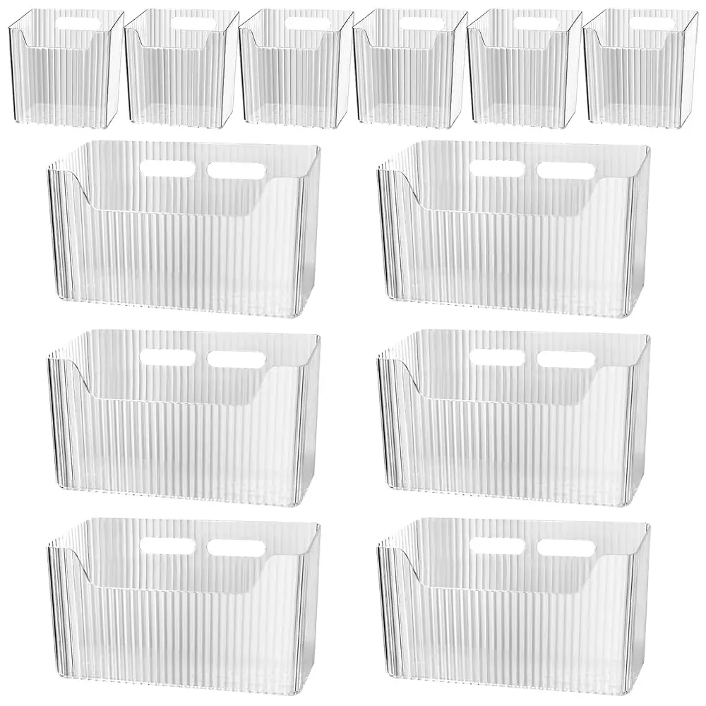 

12 Pcs Storage Organizer Bins Wall Mounted Organizer Basket,Cabinet Door Organizer,Wall Organization Container Hanging Basket