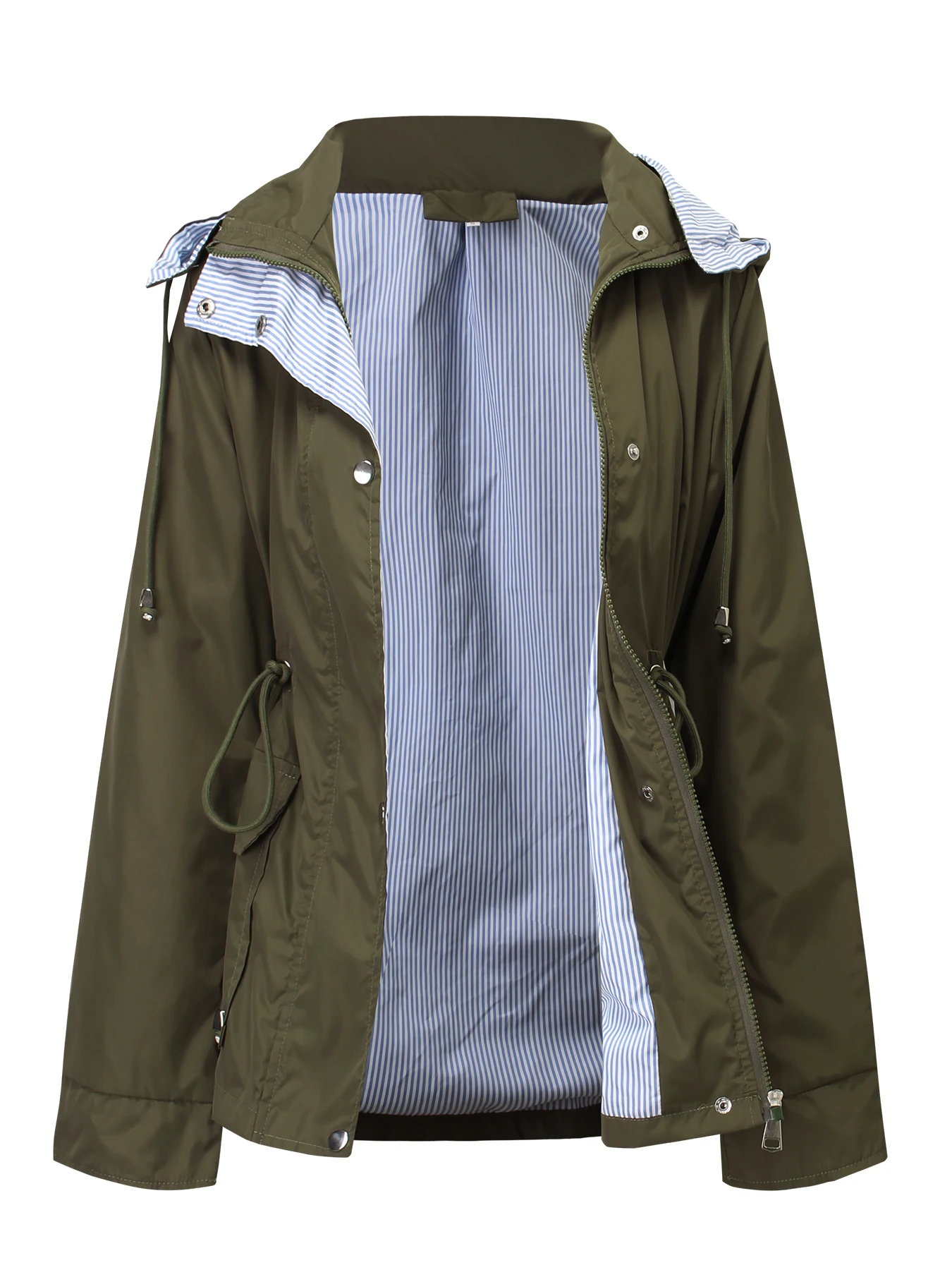 

Hood Windbreaker Women's Coat Raincoat Waterproof Jacket Autumn and Winter Removable Women Rain Coat Men