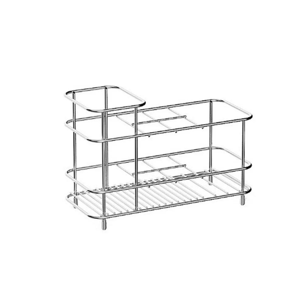 

Держатель для зубных щеток из нержавеющей стали, нескользящий, с несколькими отсеками, для зубной пасты, экономит место, подставка для стаканов для полоскания рта, органайзер для ванной комнаты