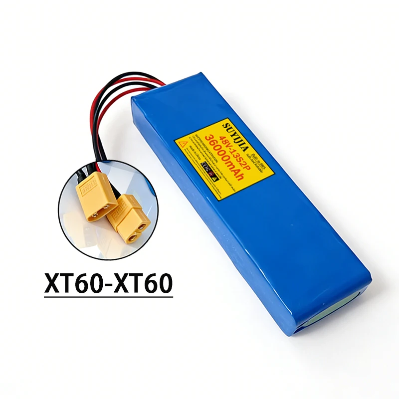 48V-13S2P 36000mAh new18650 lithiumbatterijpakket met ingebouwde 13S2P BMS-beschermingsplaat geschikt voor elektrische scooterbatterijen