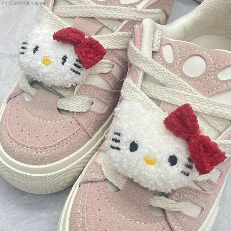 Sanrio Cartoon Hello Kitty Plush Shoe Buckle Accessories Melody Brooch Sneakers DIY Decorative Shoelace Buckle Trend Accessories