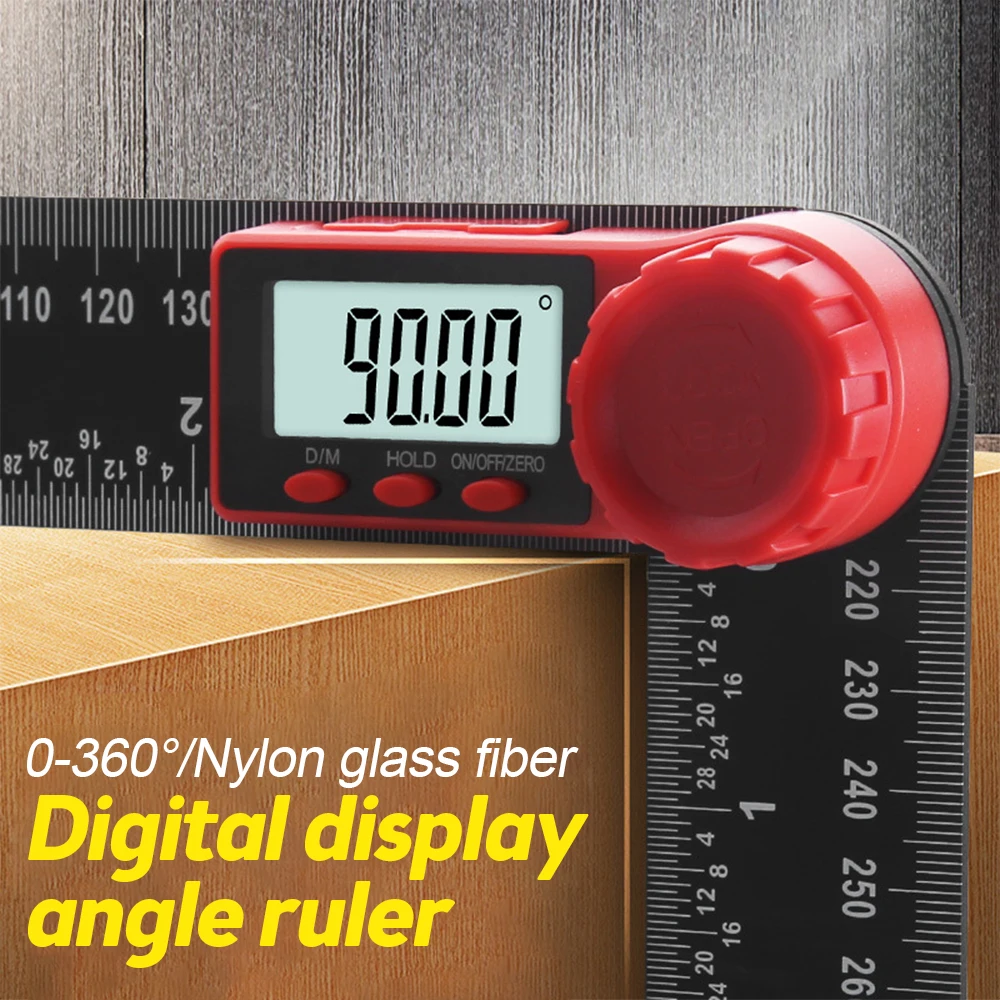 Digital Angle Ruler Inclinometer Angle Digital Electronic Scale Goniometer Protractor Angle Detector Measuring Tool (200/300mm)