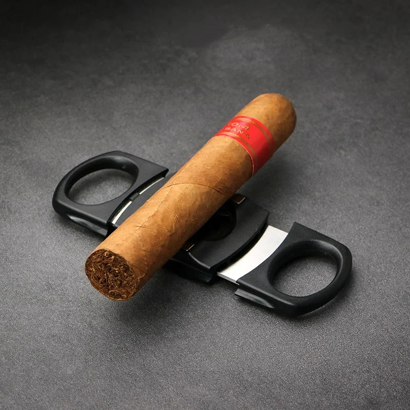 Cigar Scissors Portable Stainless Steel Cigar Knife Cigar Punch Guillotine Portable Travel Cigar Holder Smoking Accessories