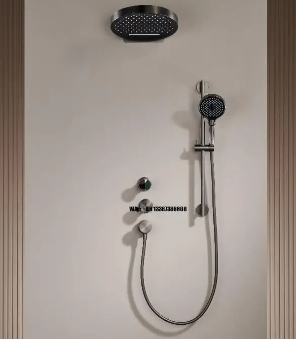 

Luxury 3 Function Outlet Rainfall Concealed Wall Mounted Bathroom Water Shower Faucet Set System Fixtures