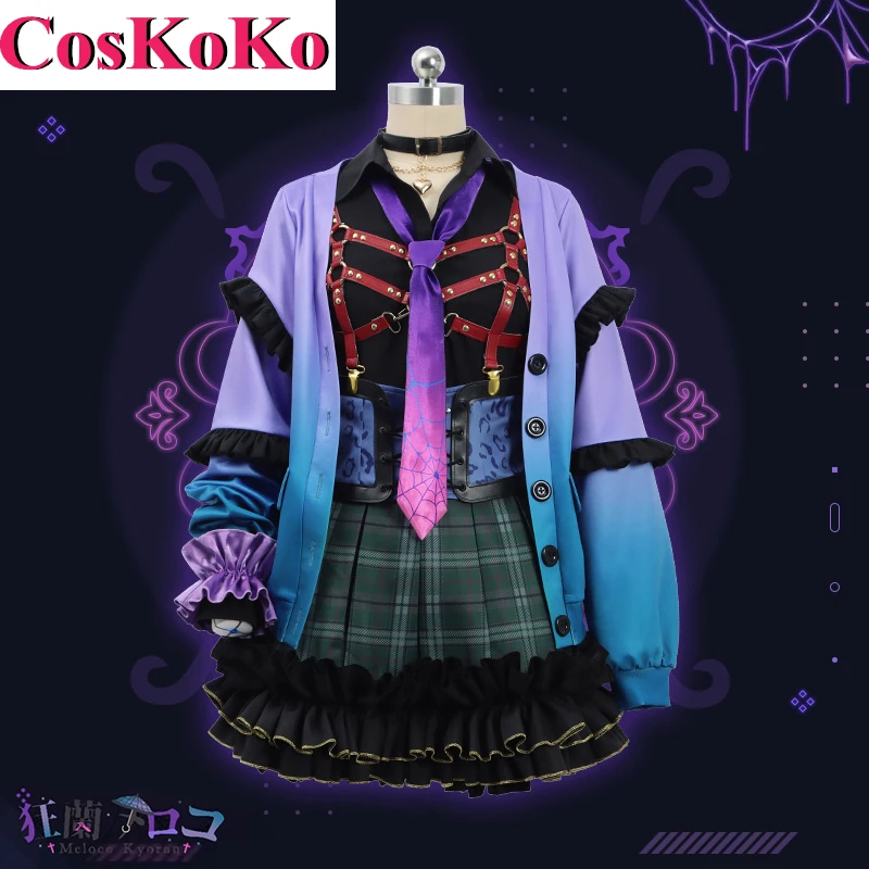 CosKoKo [Customized] Meloco Kyoran Cosplay Costume Anime Vtuber Nijisanjien XSOLEIL Gorgeous Dress Party Role Play Clothing