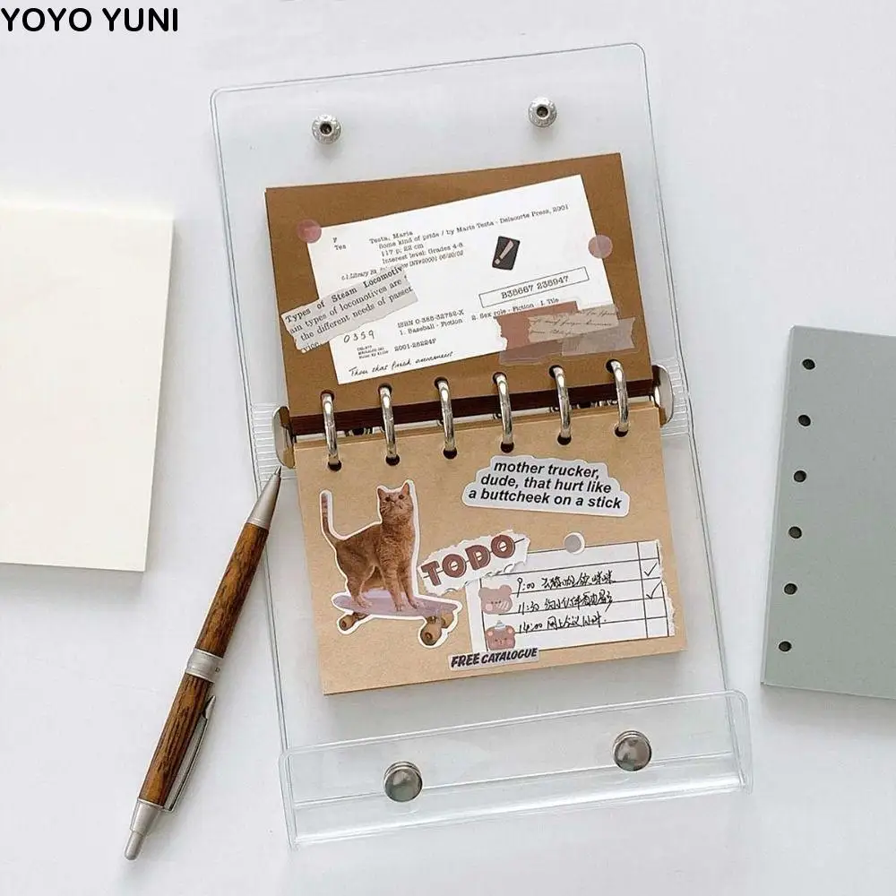 

50Sheets A7 Loose-Leaf Notebook Refill Paper 6-hole Separator Page Paper Inner Refill Binder Paper Pages Paper Stationery