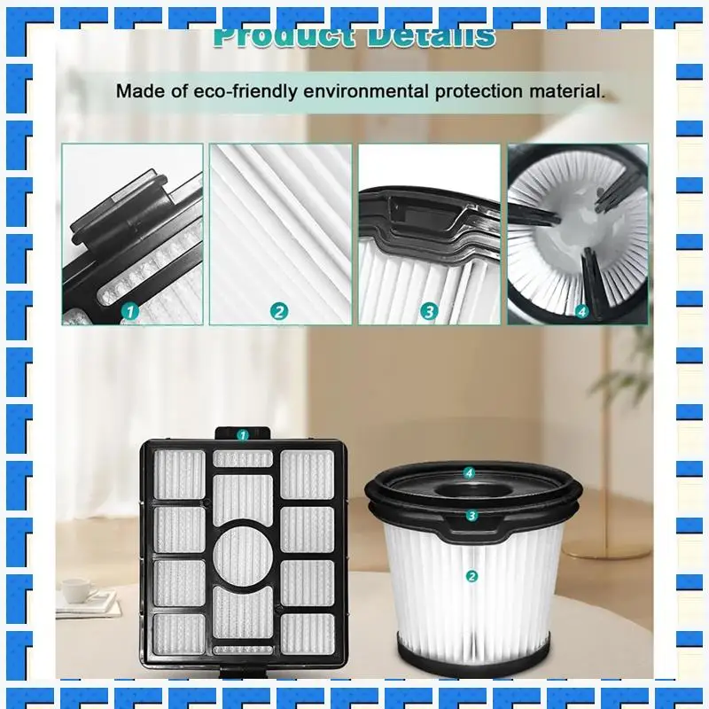 

ABNG 4PCS Vacuum Cleaner Filter Replace For Shark BU3523 BU3521 BU3520 Vacuum Cleaner Accessories Filter Spare Parts
