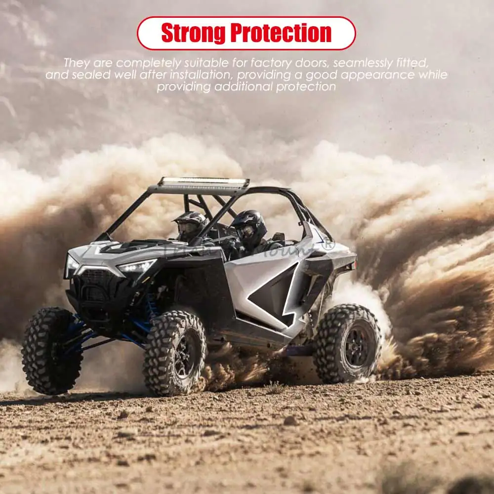 Insertos de puerta UTV para Polaris RZR PRO XP R Turbo, 2 plazas, 2020-24 #2883765, cenefa inferior de media puerta, paneles de inserción de cierre de puerta