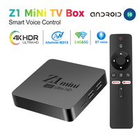 Original Z1 Mini Smart TV Box Android 10 Support 4K HDR10+ Dual Wifi BT Google Voice 2G16G Set-top TV Box Media Player 2.4/5G