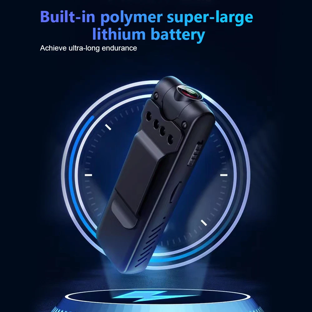 Mini Camera HD 1080P Home Sports DV Camcorder Motion Sensor Compact Camera with Back Clip Mini Portable Camera