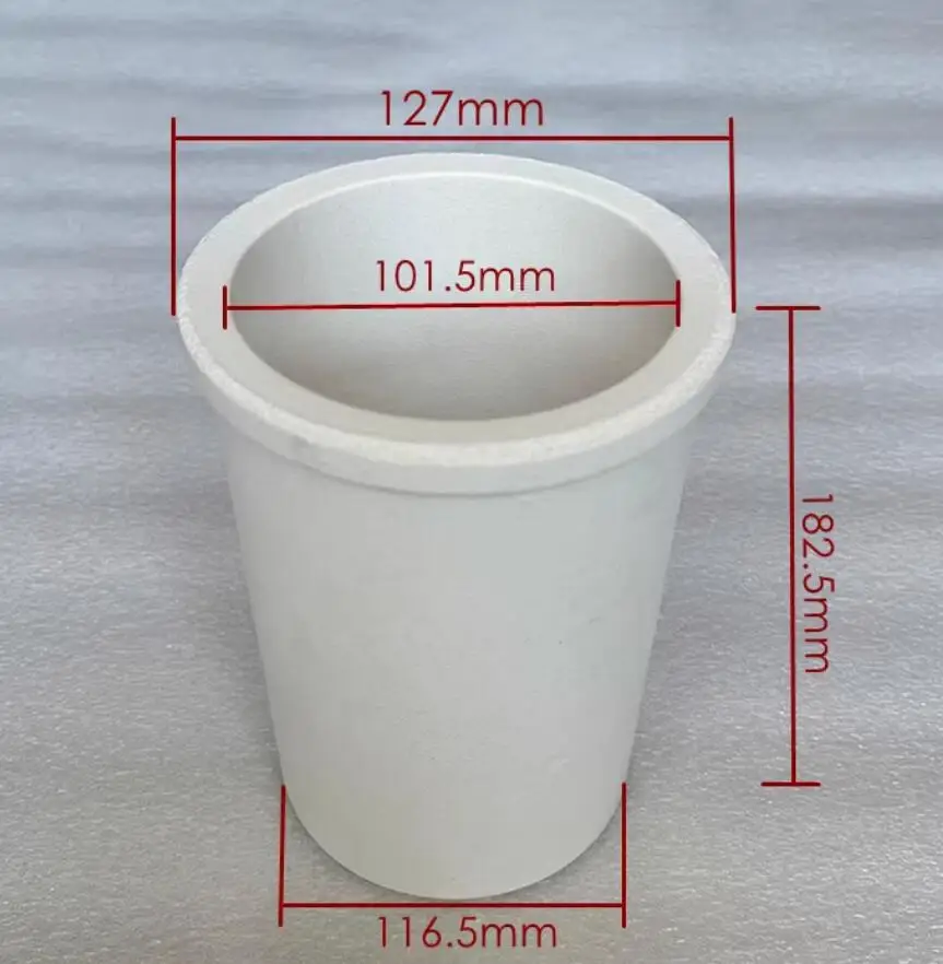 1-3KG Ceramic Shield Gold Melting Cup Foundry Crucible For Induction Furnace Quartz Coat Metal Casting,Jewelry Making Tools