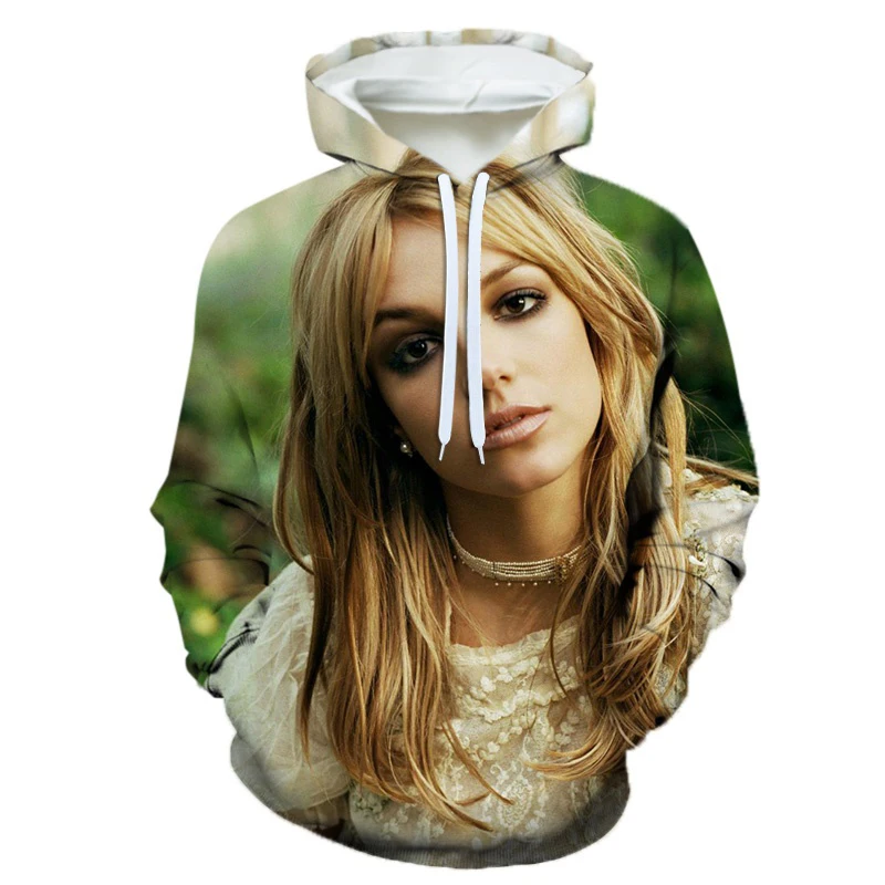 Singer Britney Spears 3D Print Hoodies Men Women Autumn Fashion Casual Sweatshirts Oversized Hoodie Pullovers Tracksuit Clothing