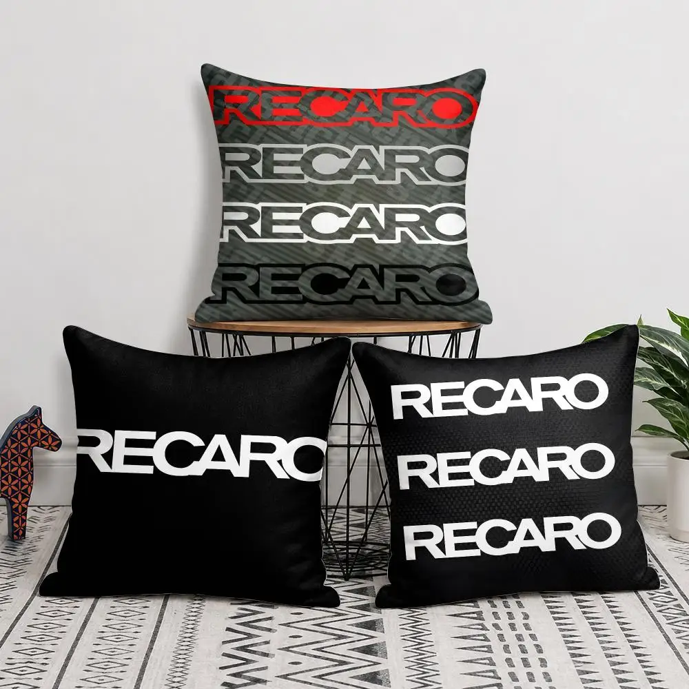 Fashion Anime R-Recaros Cushion Cover Double-Sided Plush Sofa Cushion Covers Organic Breathable Invisible Zipper