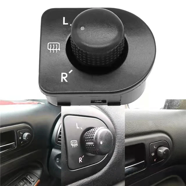Araba Yan Ayna topuz anahtarı Dikiz Ayar Düğmesi Isıtma Kontrolü Için VW Beetle Passat B5 Bora Golf 4 Jetta MK4 1J1959565F