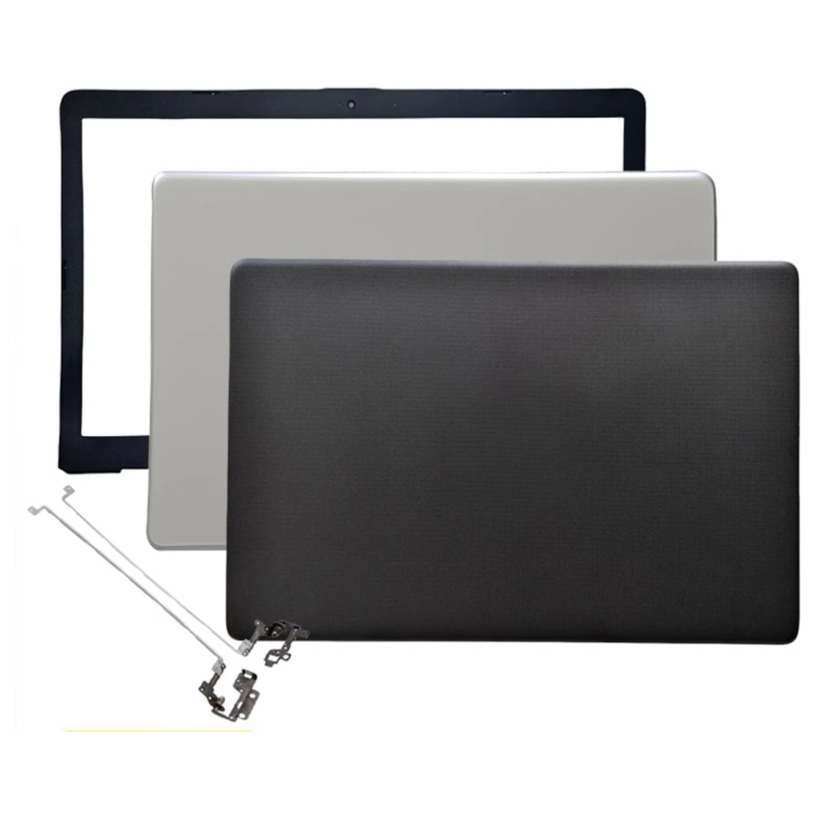 

Новая задняя крышка/корпус для HP 17-BS 17-AK + рамка + петли, серебристый/черный
