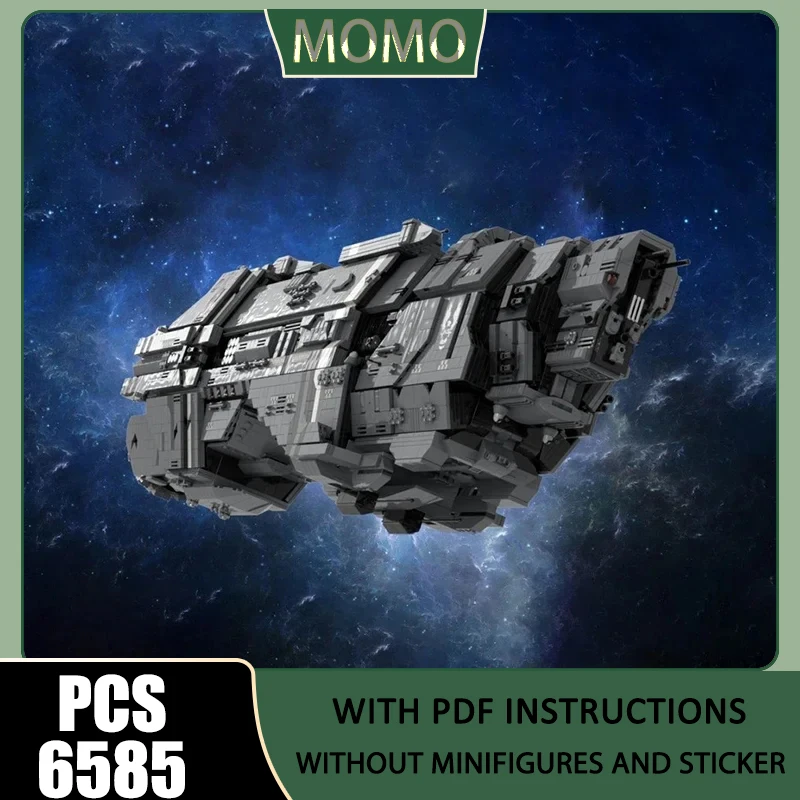 

Moc Building Bricks Class Heavy Cruiser - UNSC Model Technology Blocks Spacecraft Model Toy DIY Assembly Holiday Gift Sets