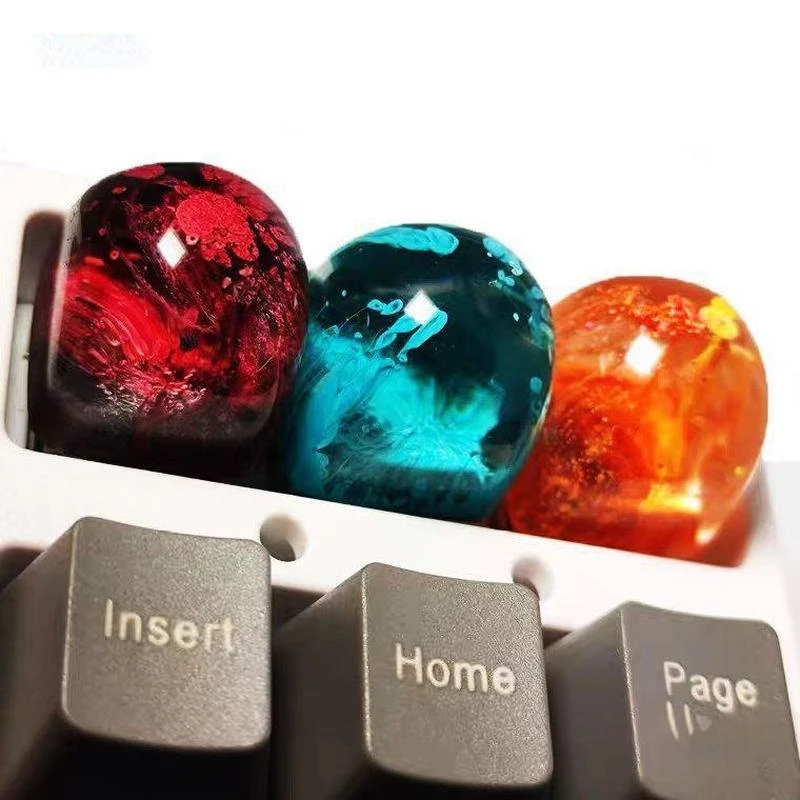 Handmade Mechanical Keyboard Personalized Mx Axis Translucent Keycap Single Resin Dom Three-Dimensional Creative Transparency