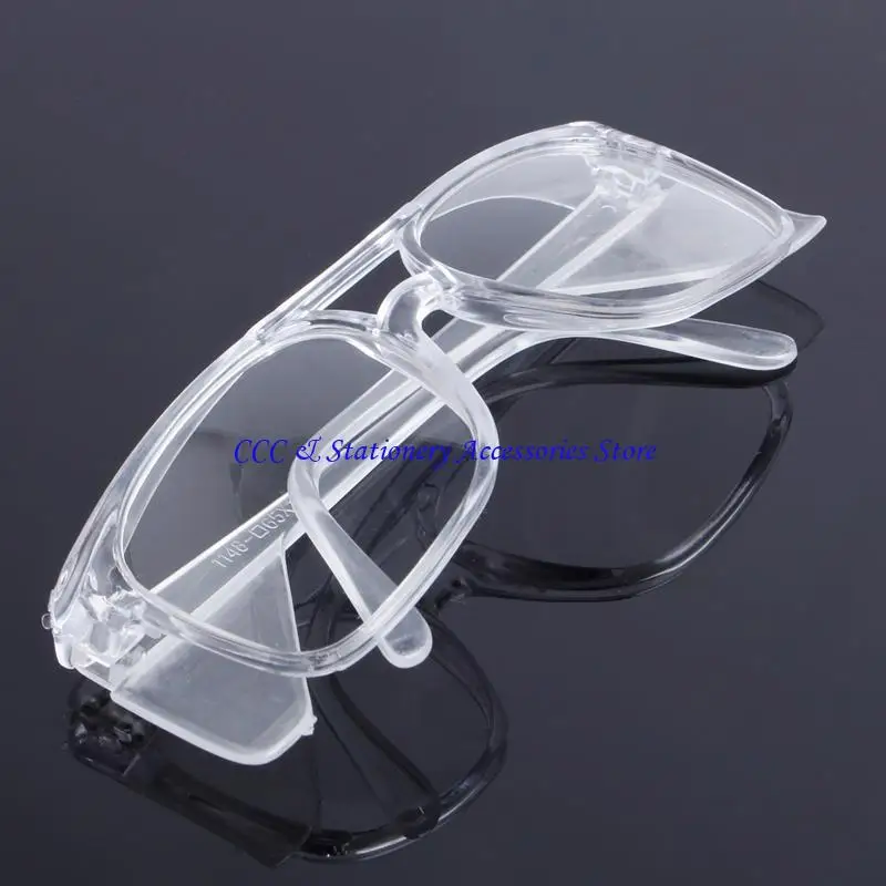 

Q1JC Clear Safety Work Lab Goggles Eyewear Glasses Eye Protective Anti Fog Spectacles