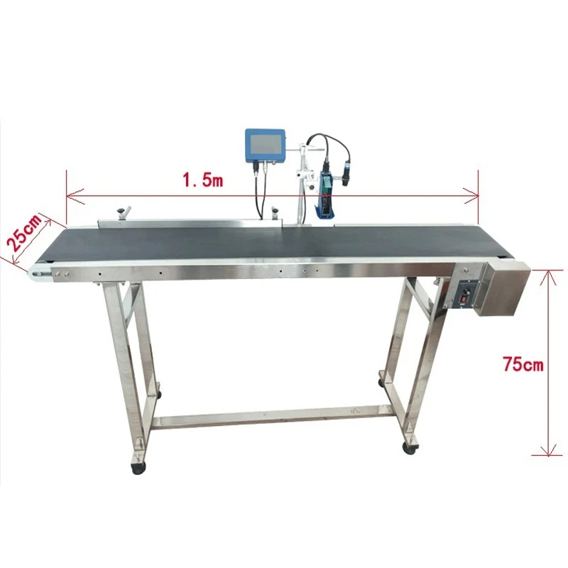 Imprimante à jet d'encre en ligne entièrement automatique, ligne d'assemblage, date du produit, numéro de lot, code QR, machine d'impression d'emballage