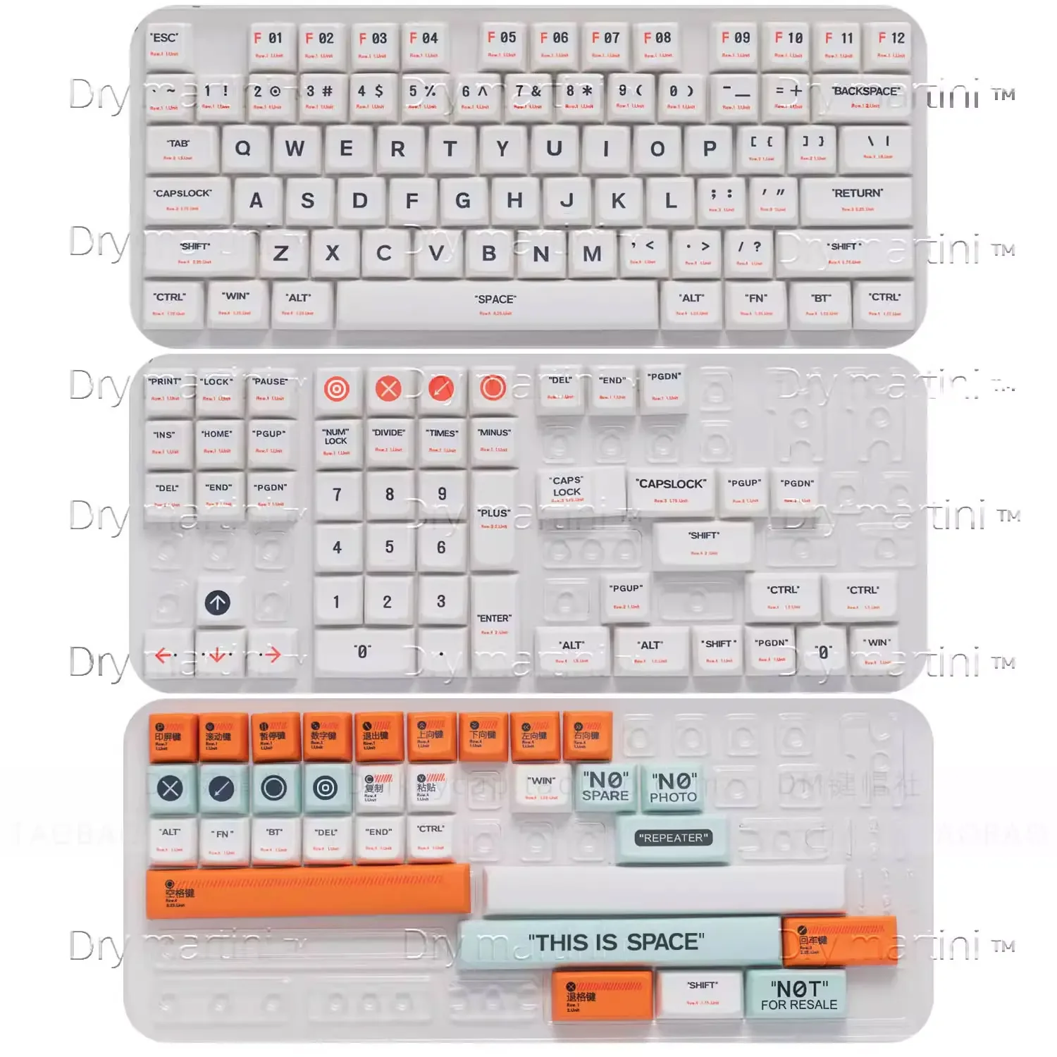 MDA keycap theme ball cap PBT sublimation 156 pcs full set 64 68 75 84 87 98 108 etc