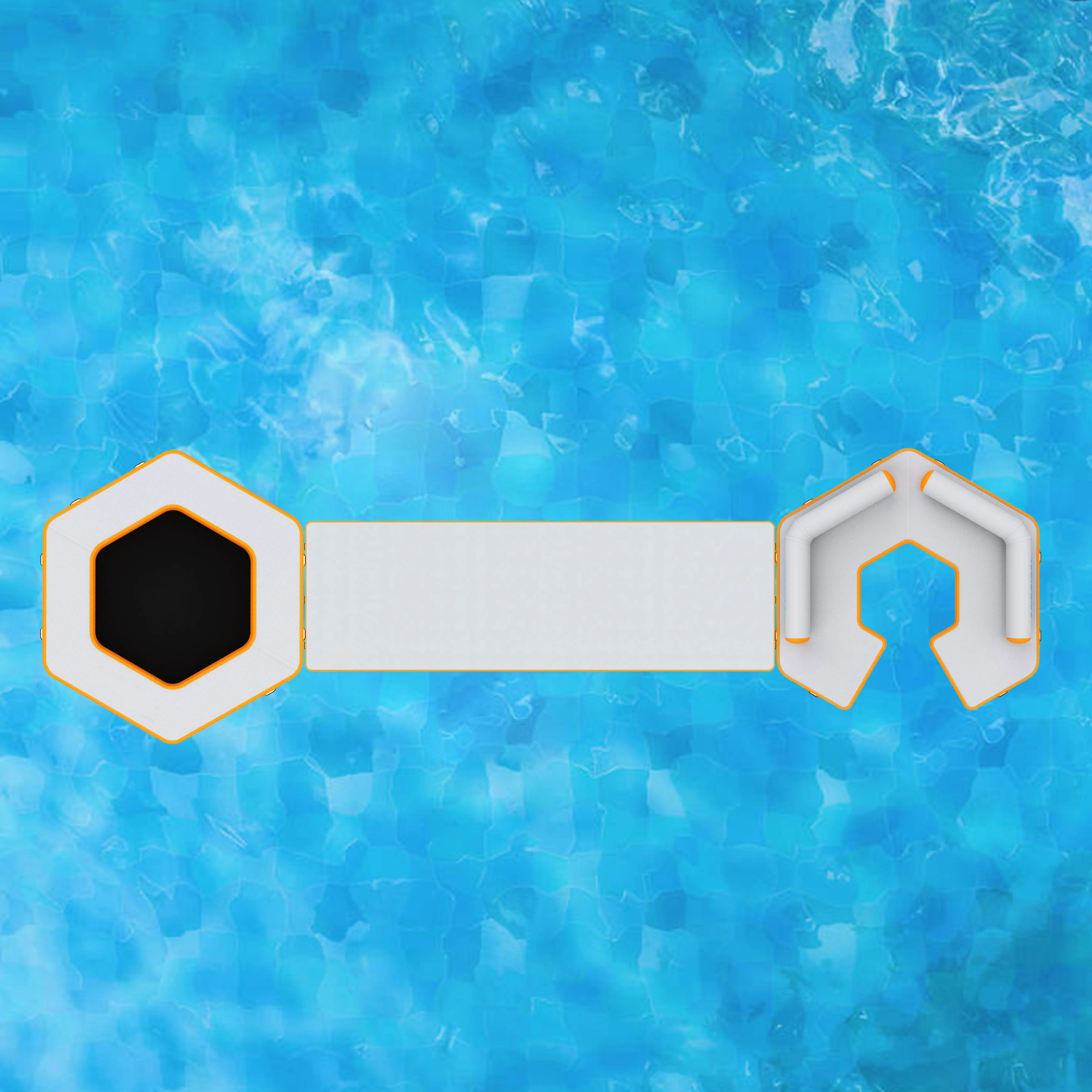 

Water Party Inflatable Float Dock 9M Airtrack Drop Stitch Swimming Island