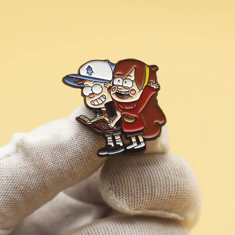 Adventure Animation Gravity Falls Enamel Pins Disney Anime Metal Brooch Badge Fashion Jewellery Backpack Accessory Gifts