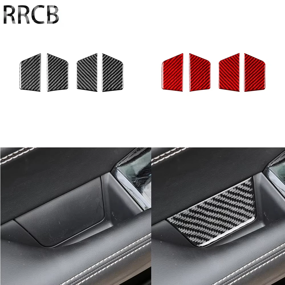 

For Nissan Teana Altima 2019-2024 Real Carbon Fiber Inner Door Handle Armrest Accessories Interior Cover Stickers Auto Trim