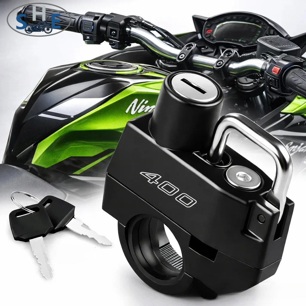

Motorcycle Helmet Lock For KAWASAKI NINJA400 Z400 NINJA 400 Z 400 2018-2024 2025 Anti-theft Locker Helmet Lock Locking Device