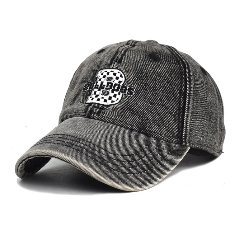 2026 Chess Pieces on Board 1 Washed Denim Cap Casual Baseball Caps Adjustable Hat Summer Unisex Baseball Hats