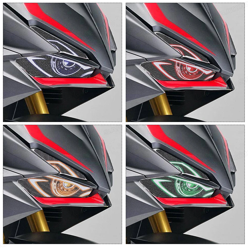 CBR 250RRไฟหน้ารถจักรยานยนต์สติกเกอร์สําหรับHonda CBR250RR 2023 CBR 250 RR 2017-2022 2020 Decals Head Light Pegatinas 3D Guard
