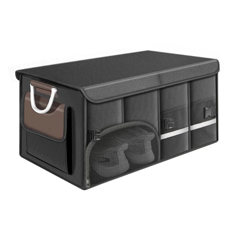 

Car Trunk Organizer Oxford Cloth Foldable Storage Box Large Capacity Multi Compartment With Handles Space Saving Auto Colorful