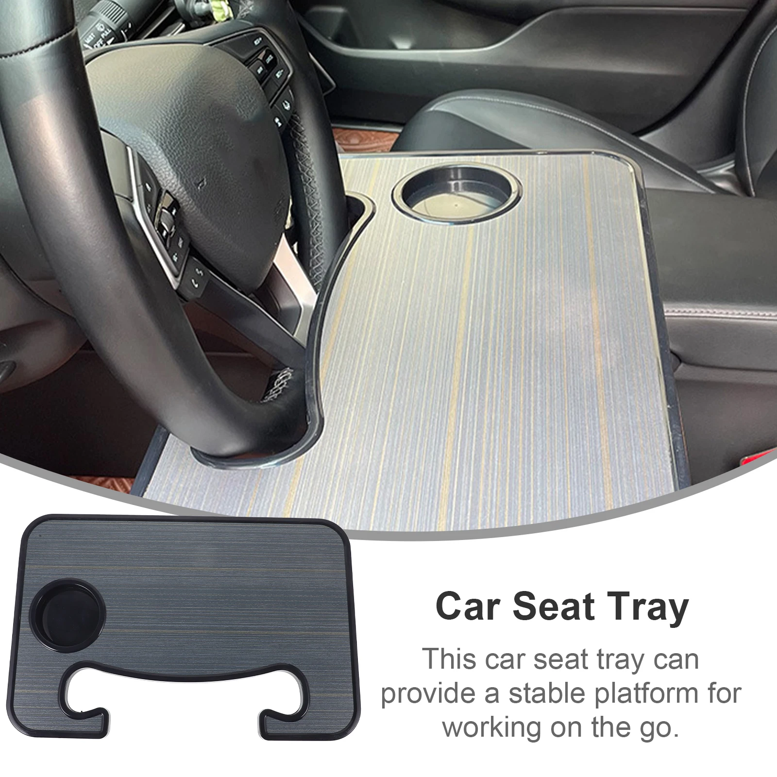 

1pcs Car Seat Tray Cup Stand Bottle Holder Storage Rack Travel Tray Table Organizer Accessories Eating Desk Car Storage Holder
