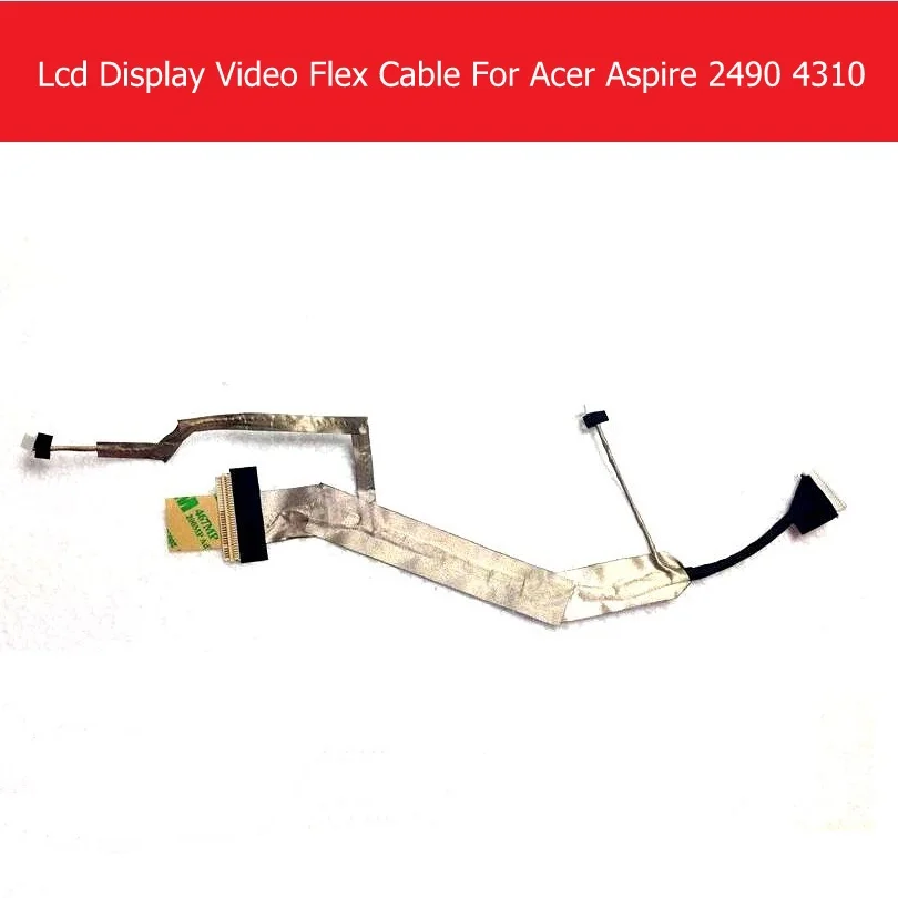 WEETEN 100% Genuine Laptop Screen Video Flex Cable For ACER Aspire 2490 4310 4315 4710 4920 Lvds LCD LED cable P/N 50.4T901.012