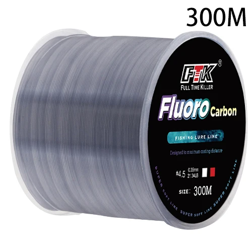 300 m 500 m Fluorkohlenstoff Beschichtung Angelschnur 4,13 LB-34,32 LB Carbon Faser Vorfach Linie Angeln Locken Draht Sinkende Linie Japan