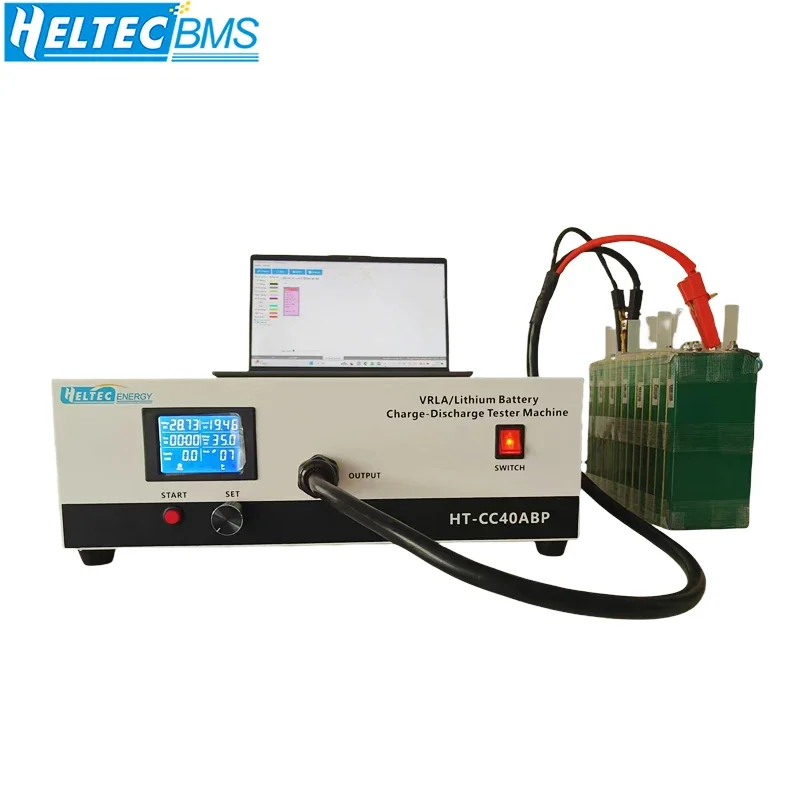 Heltec 9-99v charge 20A /Discharge 40A Single channel Battery Capacity Tester Machine Lipo/Lifepo4/Lead Acid battery pack