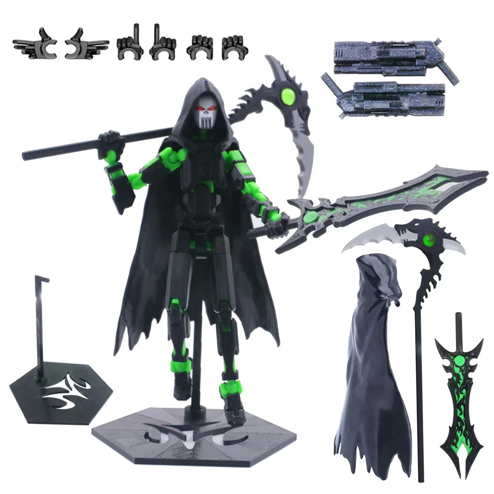 Death/Swordsman 3D Printed Robot Model Action Figures T13 Multi-Jointed Movable Lucky 13 Action Figure Dummy Action Model