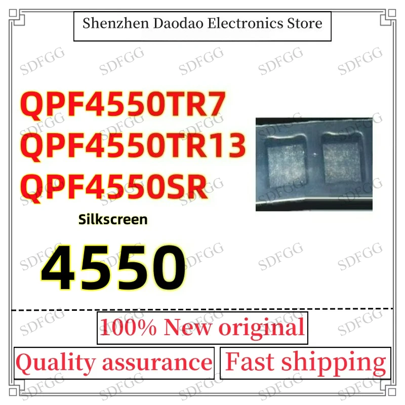 QPF4550TR7 QPF4550 QPF4550SR 4550 TR7 TR13 SR QFN-16 WiFi6 RF Front-end Module Chip IC New Original