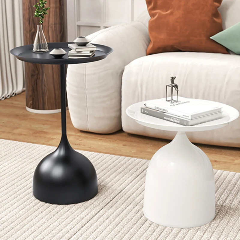 Round Decoration Coffee Table High Space Saving Standing Italian Photo Album Side Table Writing Kaffee Tische Salon Furniture