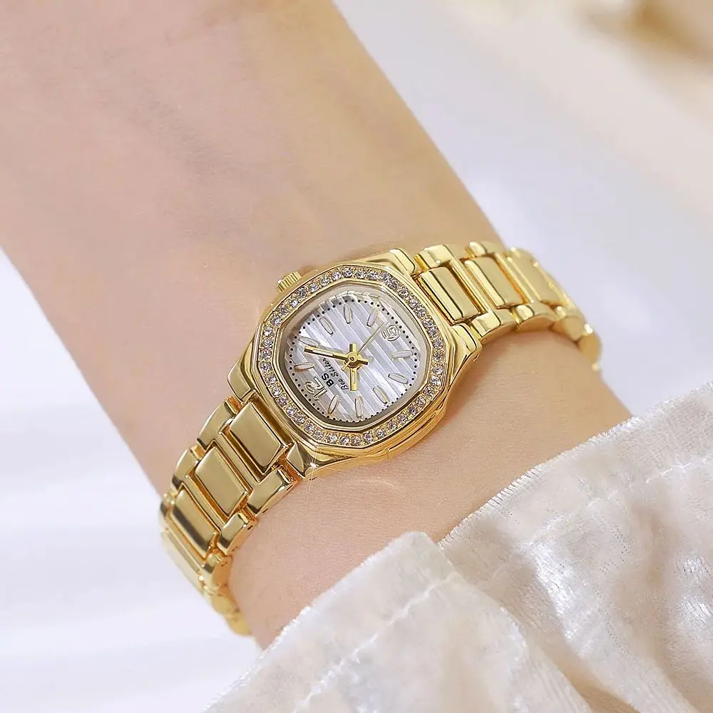 

Роскошные кварцевые женские часы из нержавеющей стали, высококачественные женские часы, водонепроницаемые женские часы, элегантные женские часы reloj